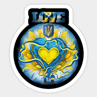 peace for ukraina Sticker